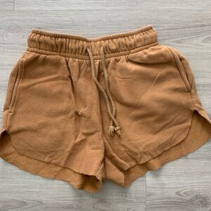 Cozy Brown Fleece Shorts